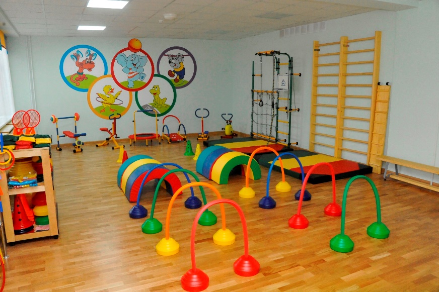 Оборудование спортивного зала в детском саду